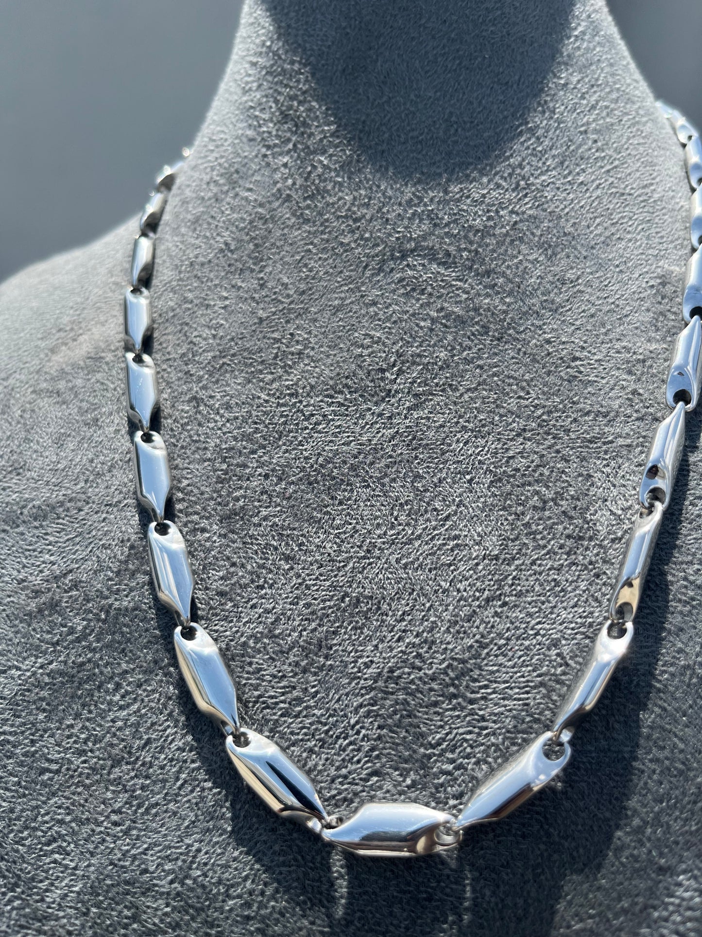 NYU zen stainless chain steel necklace