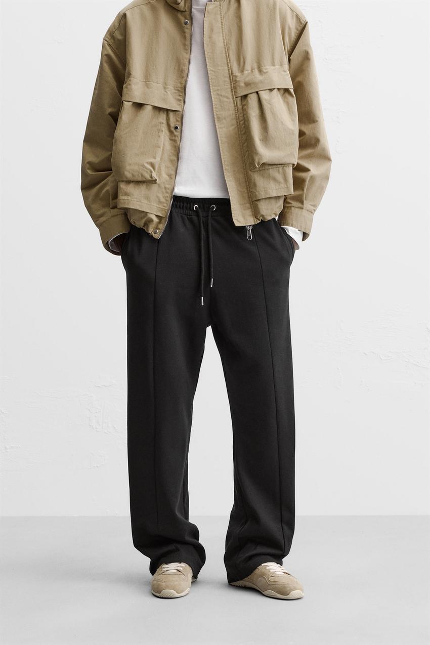 Zara Relaxed fit joggers with seam