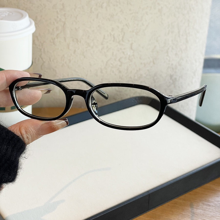 Oval acrylic glasses