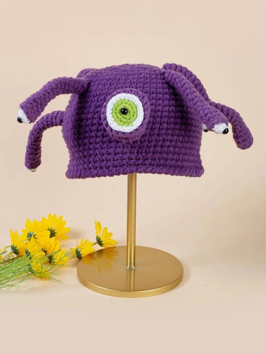 Y2k octopus knitted beanie