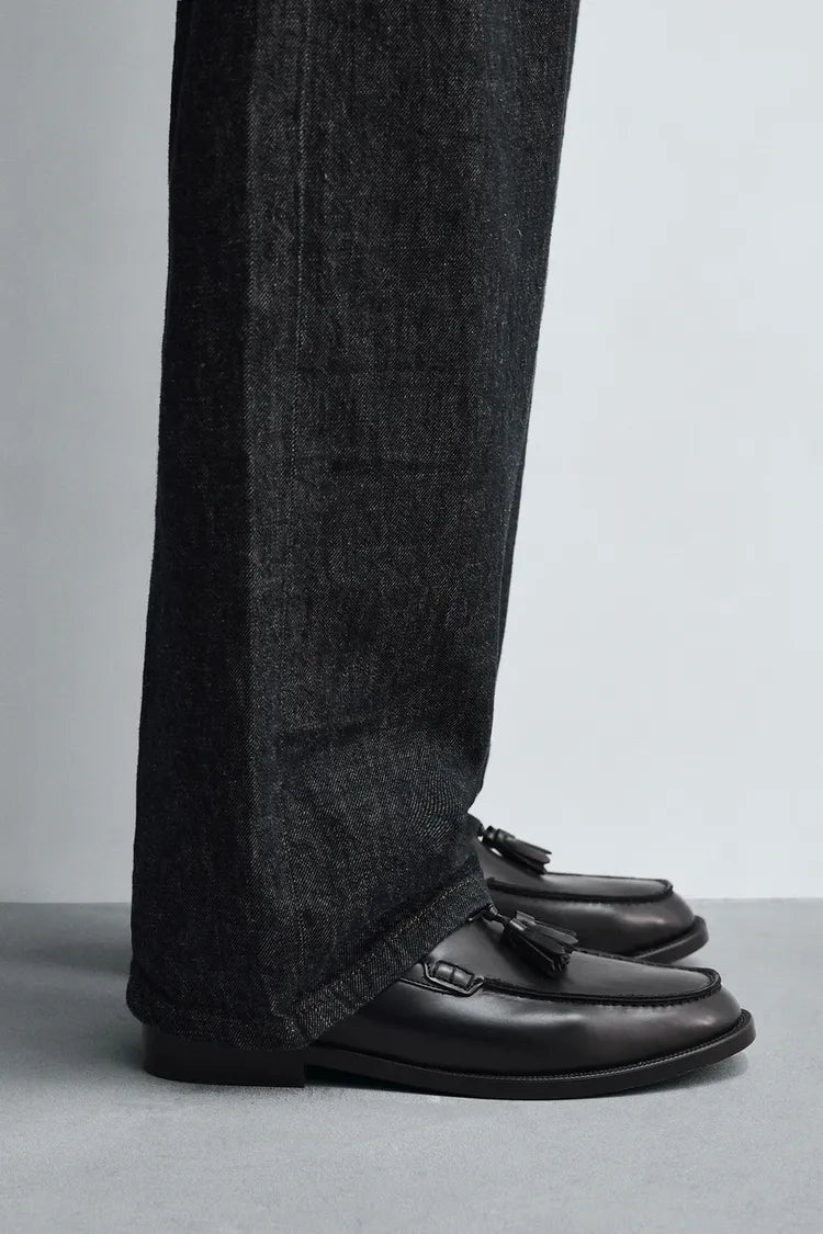 Zara tassel loafers