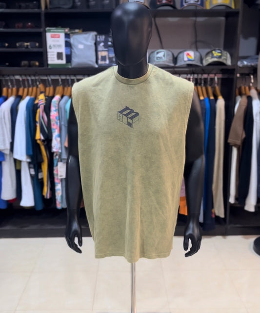 Boohoo washed waffle sleeveless