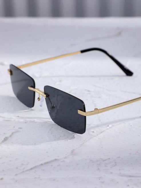 Rectangle rimless lens glasses – Tdp.ng