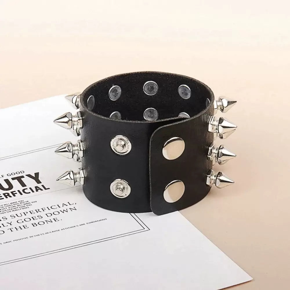 Studded goth bracelet