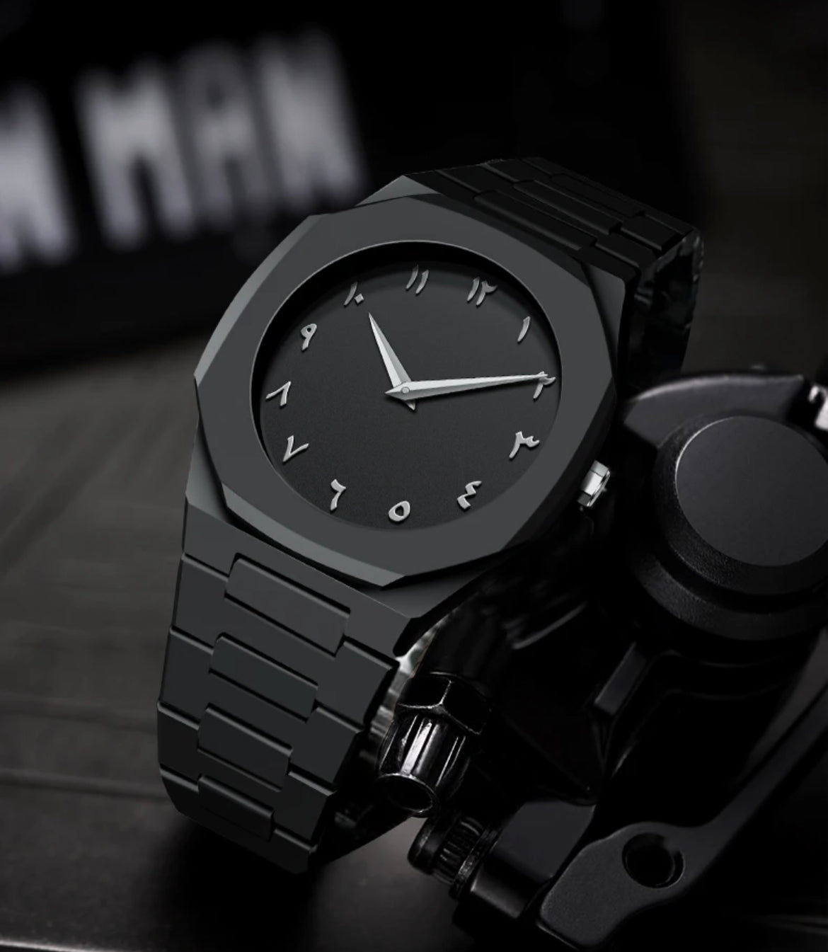 Matte Link Arabic dial watch