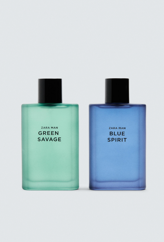 Zara GREEN SAVAGE + BLUE SPIRIT EDT 2 X 90 ML perfume