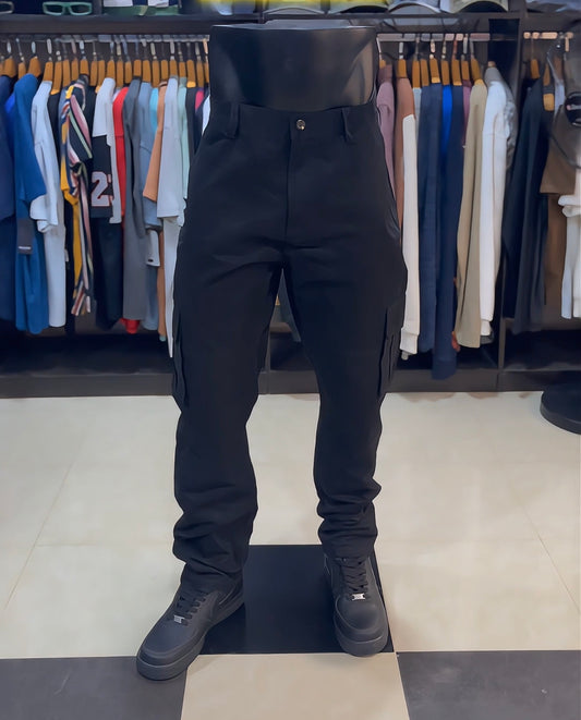 Polo cargo pants in black
