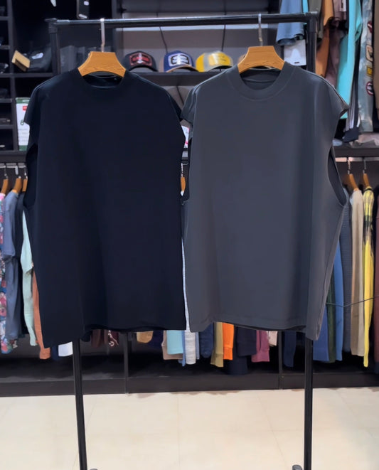 300GSM extended neck sleeveless
