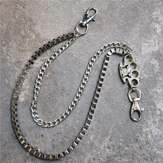 Knuckle keychain stainless steel