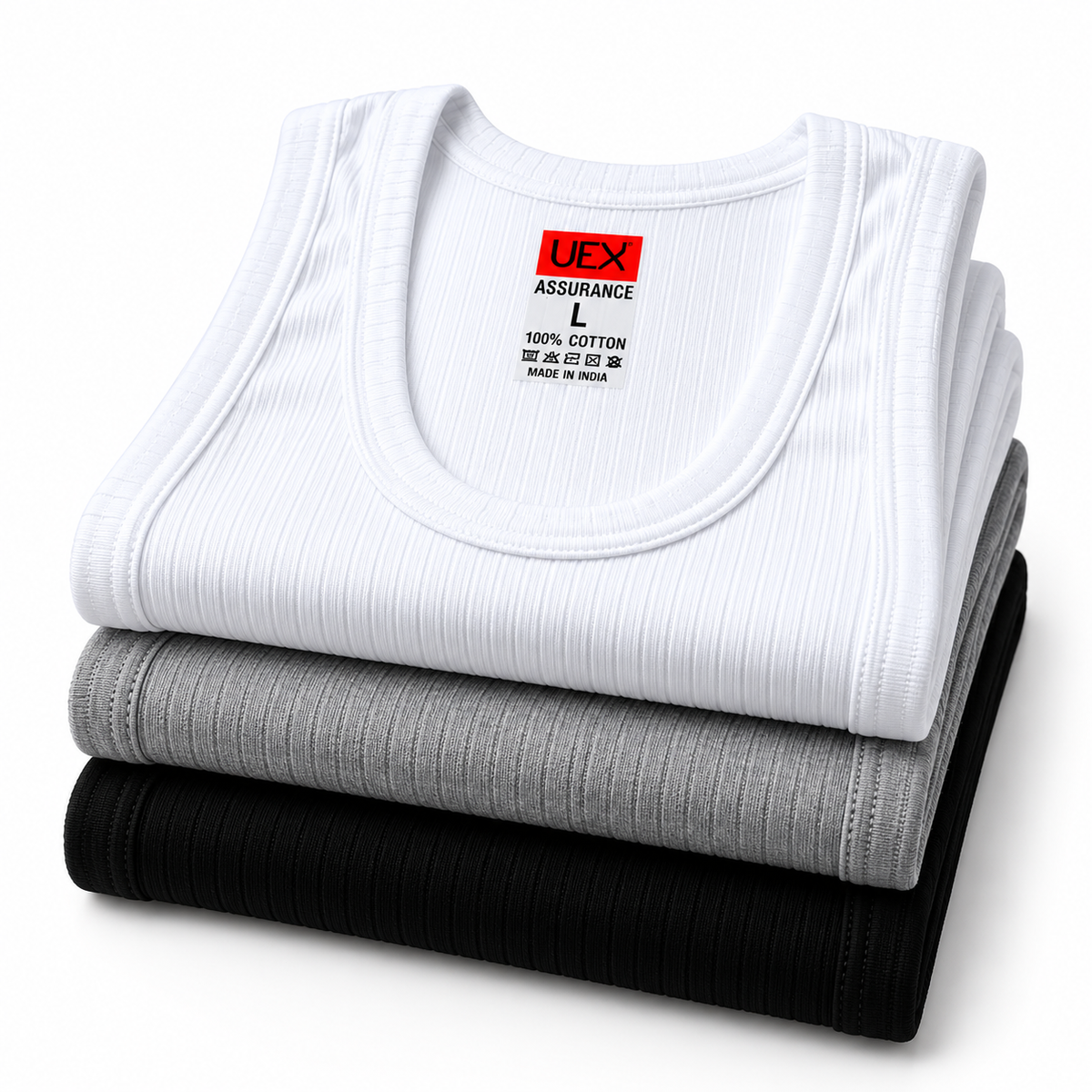 Pack of 3 cotton singlet