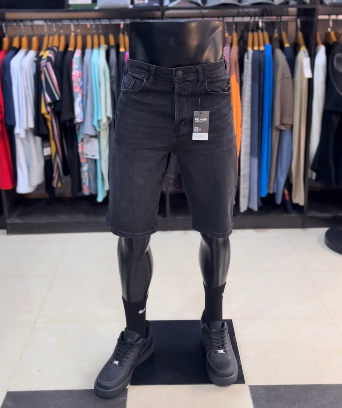 Primark relaxed washed denim short