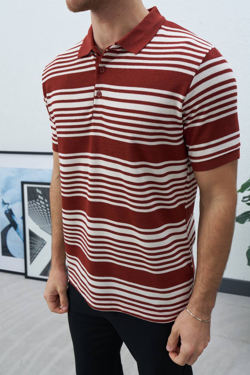 Marrakech stripe polo shirt 001