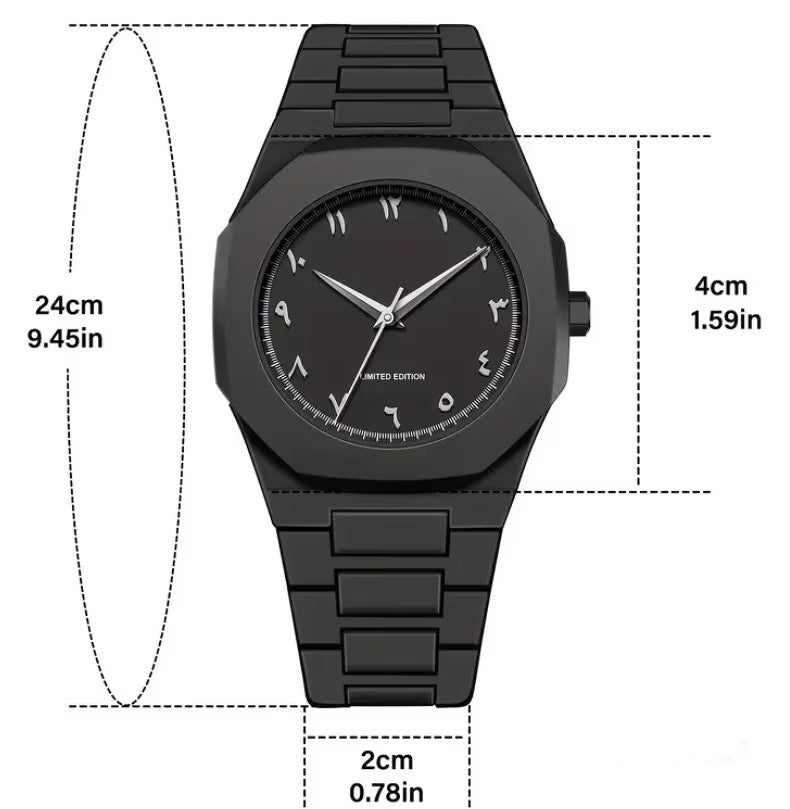 Matte Link Arabic dial watch