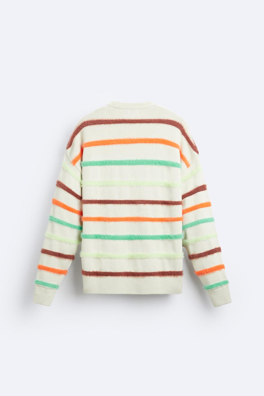 Zara stripped jacquard sweater