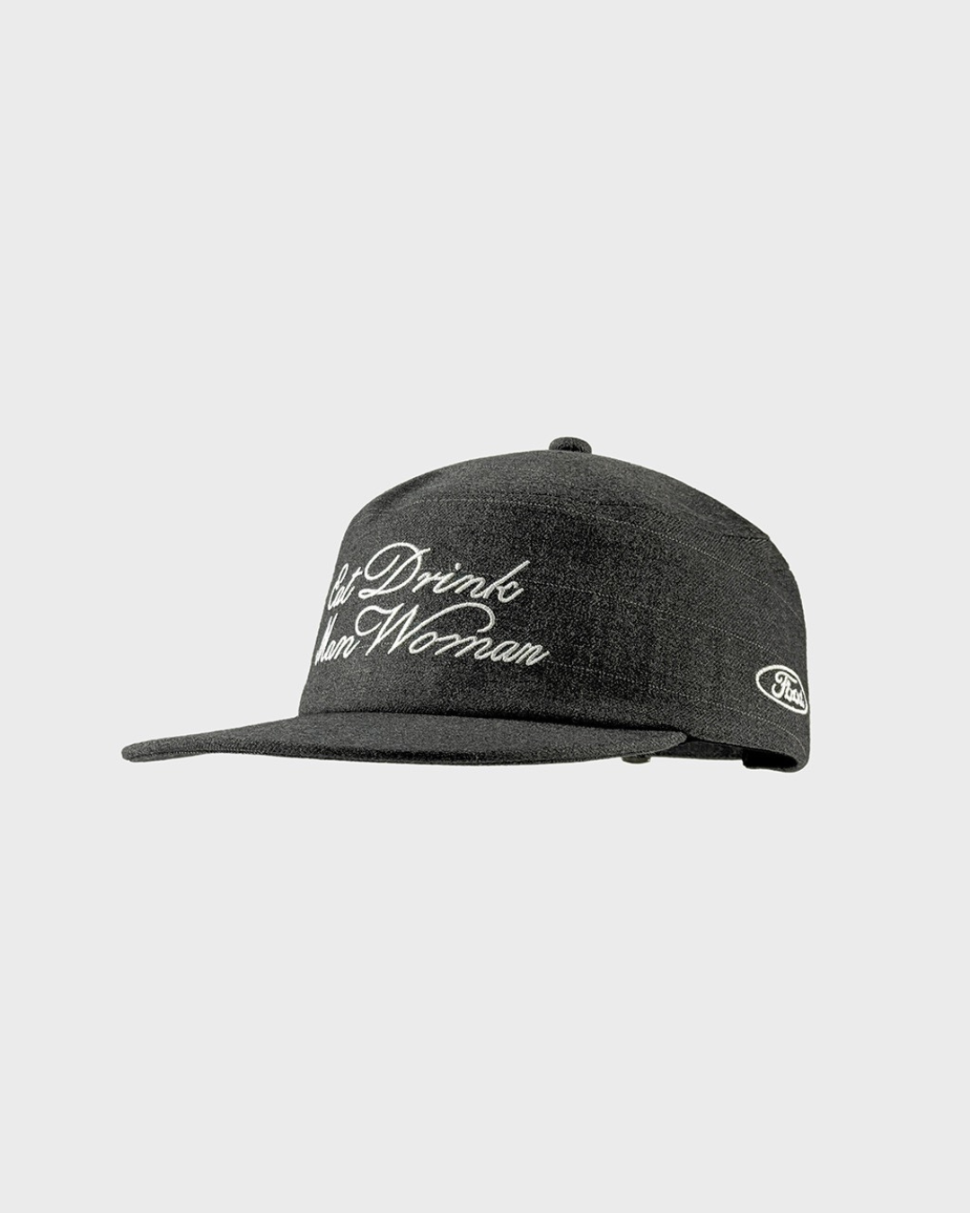 Eat drink flat top work hat
