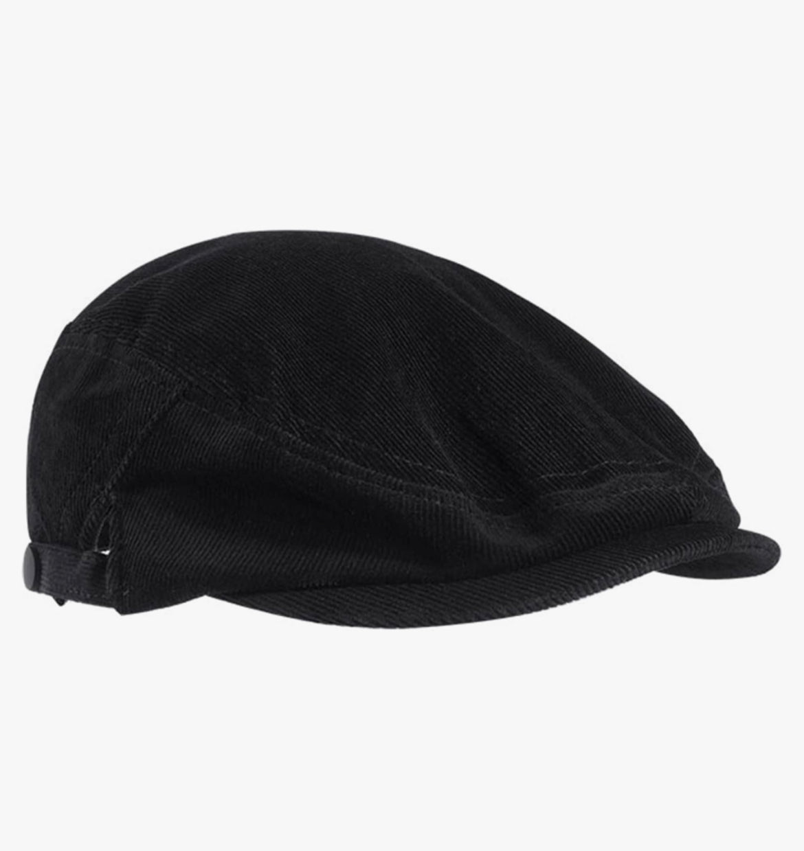 Smiley embroidered corduroy gatsby hat