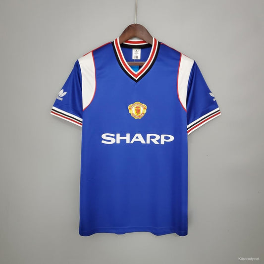 Manchester United 85/86 away blue retro Jersey