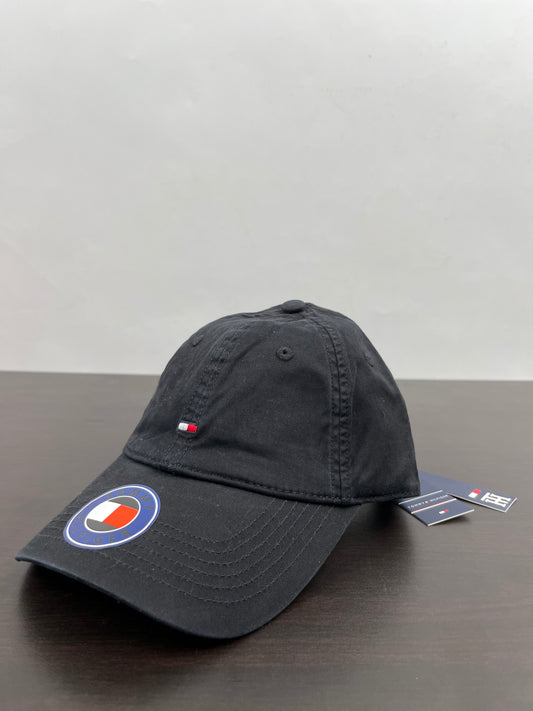 TM washed dad hat in black