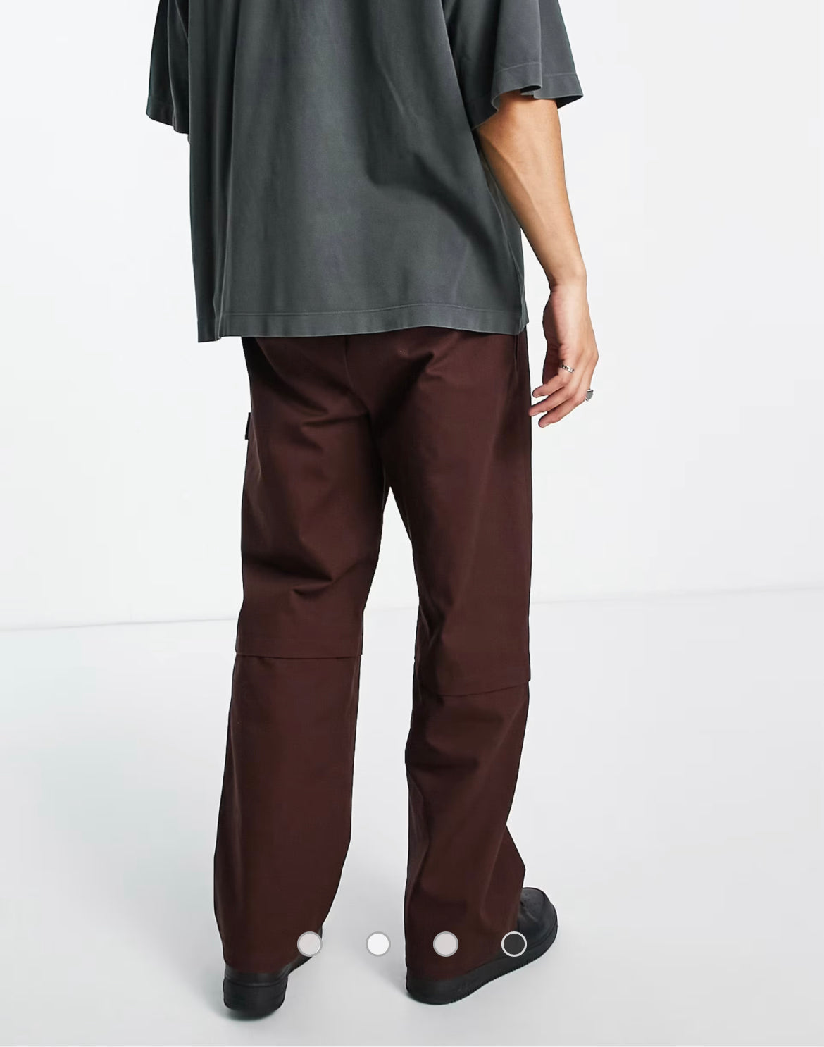Collusion pants in coffee brown