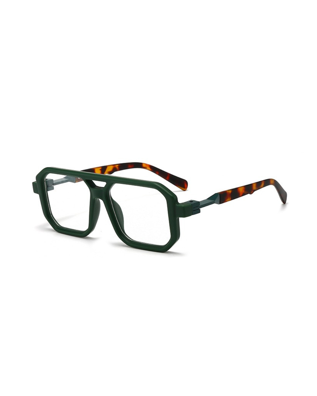 Double square retro glasses