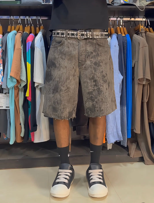 Boohoo washed denim short