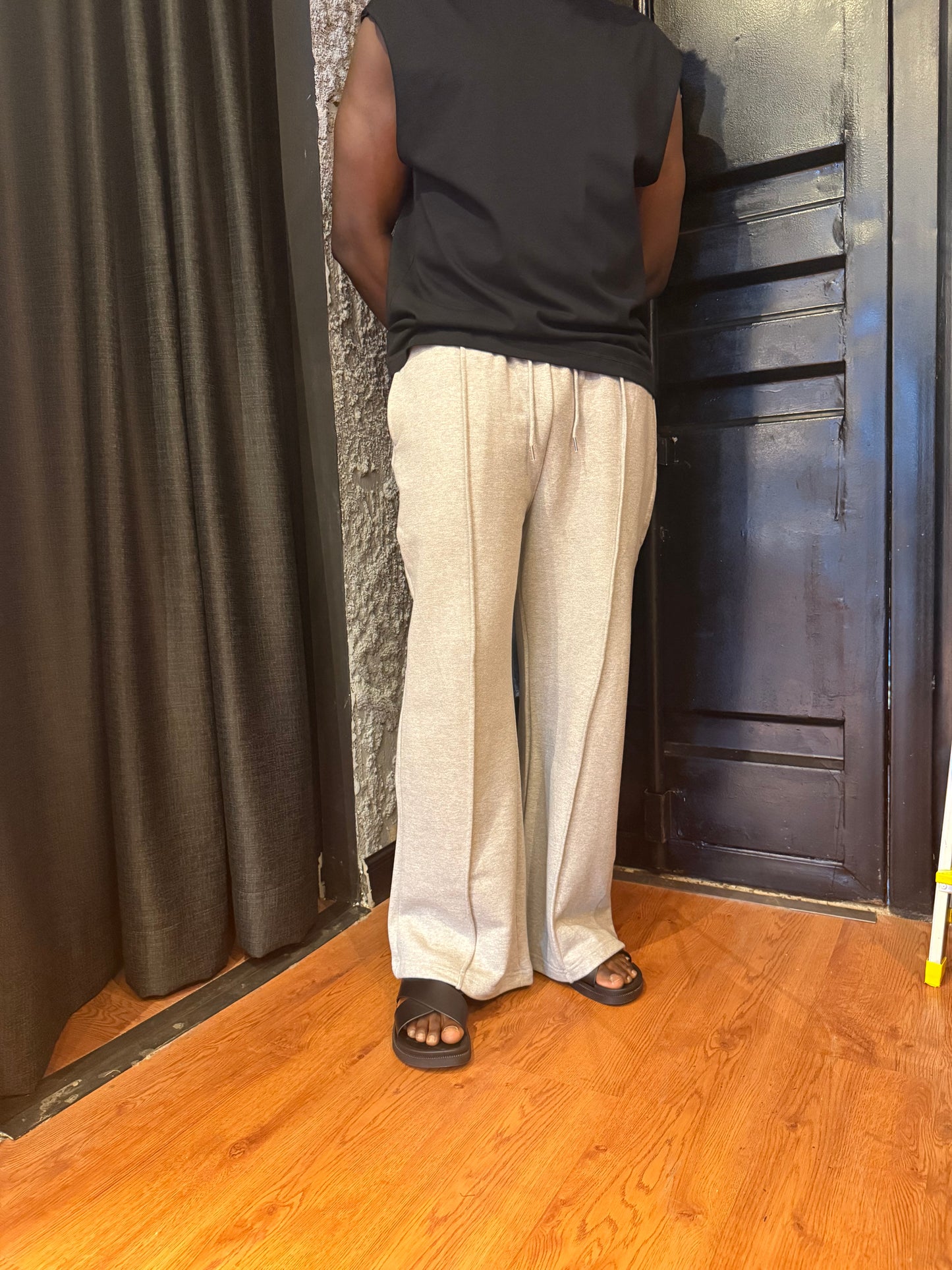 Ribbed baggy jogger
