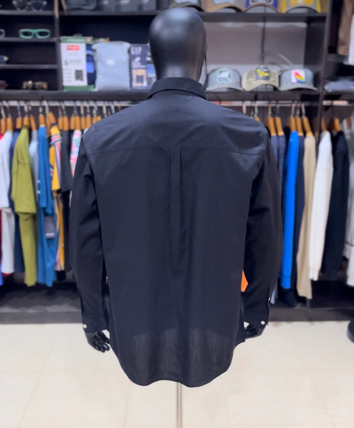 Only & Sons  cotton shirt in black