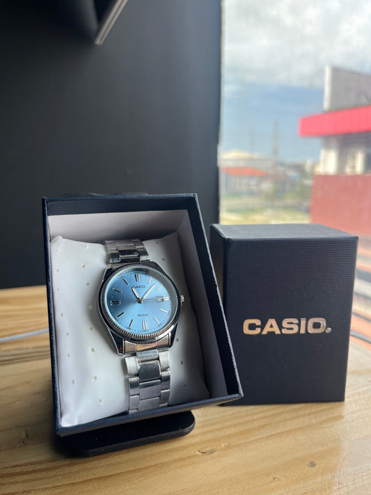 Casio MTP stainless steel chain watch