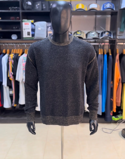 Jack & Jones wool blend crew neck sweatshirt brown