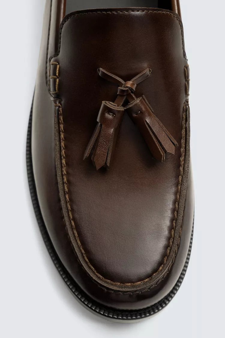 Zara tassel loafers