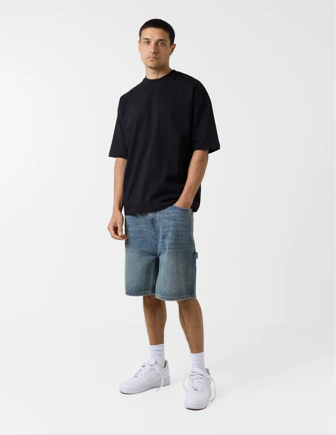 280GSM oversized cotton boxy plain t- shirt