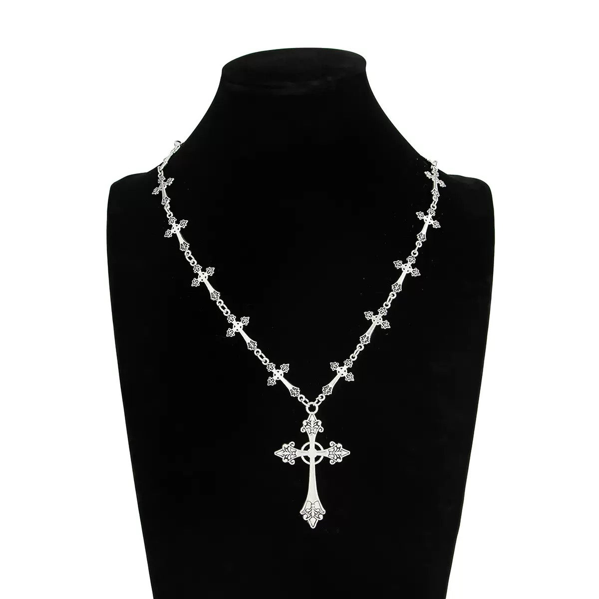 Crucifix pendant necklace