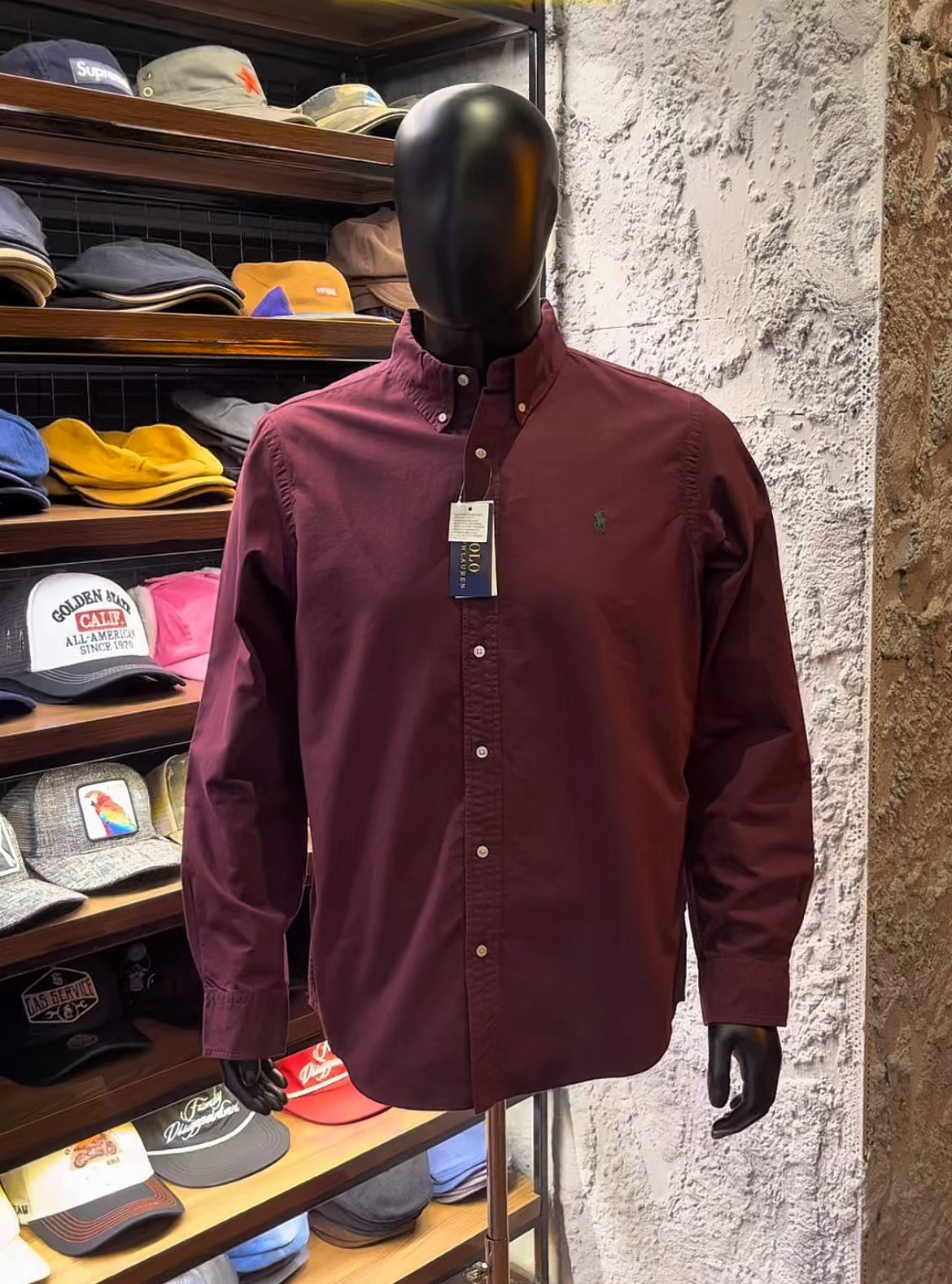 Oxford icon logo long sleeve shirt