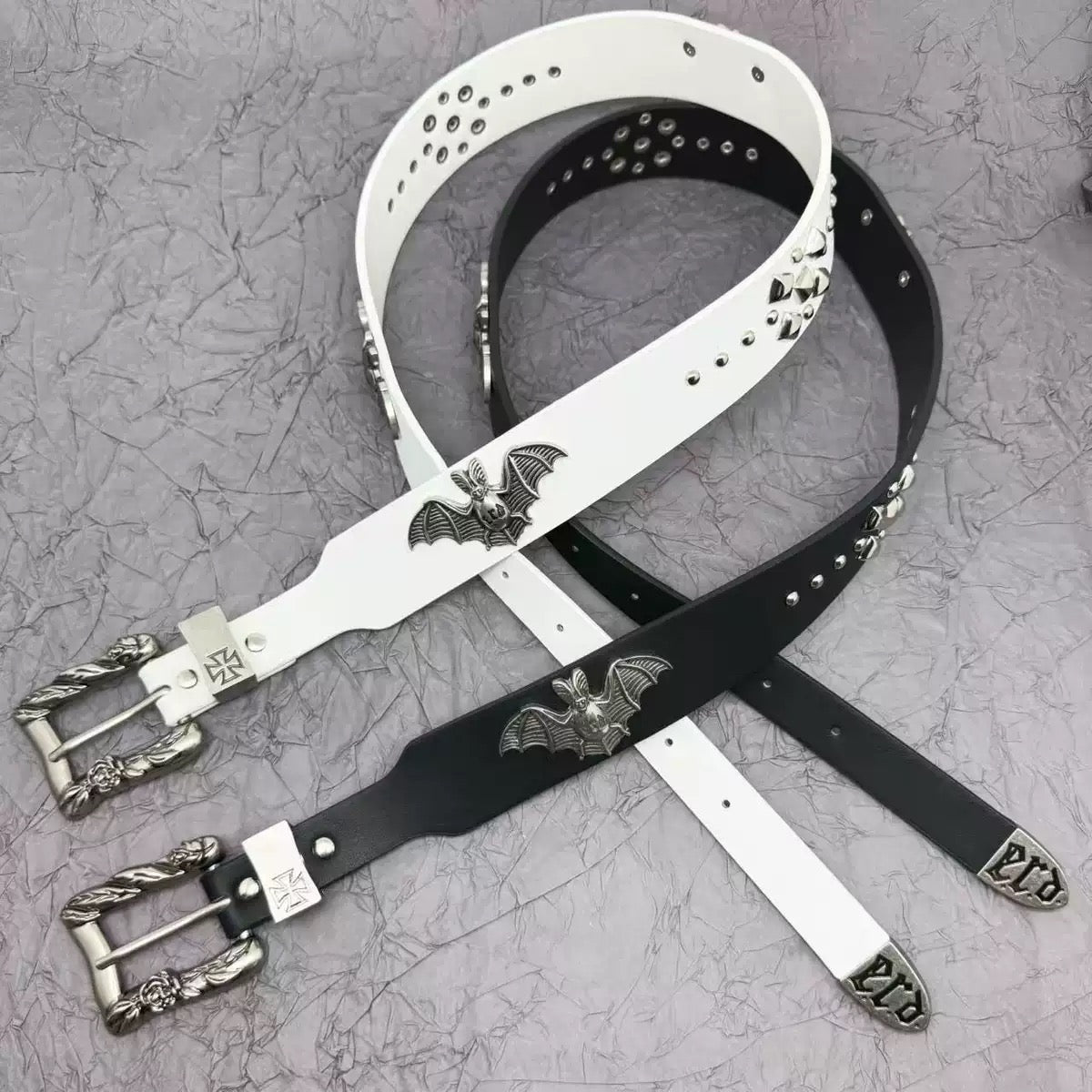 Stoned goth belt