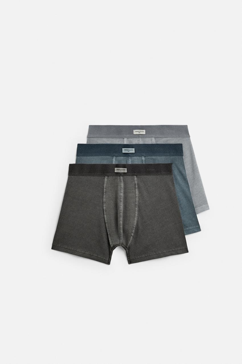 Zara 3 pack faded effect boxer