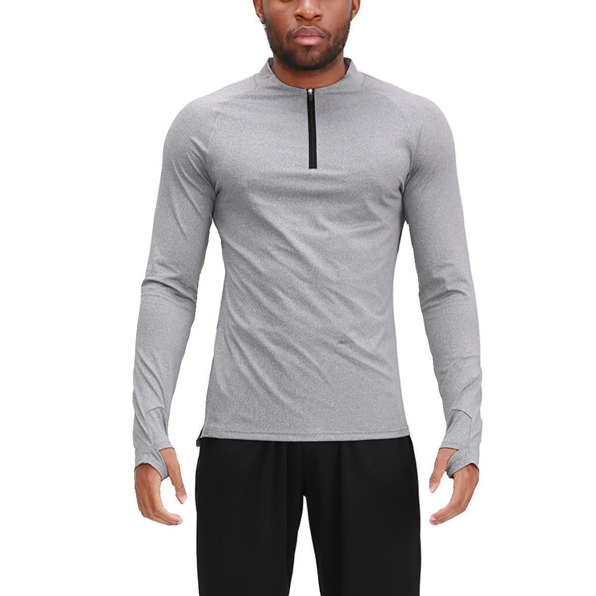 Quick dry quarter zip compression fitness top