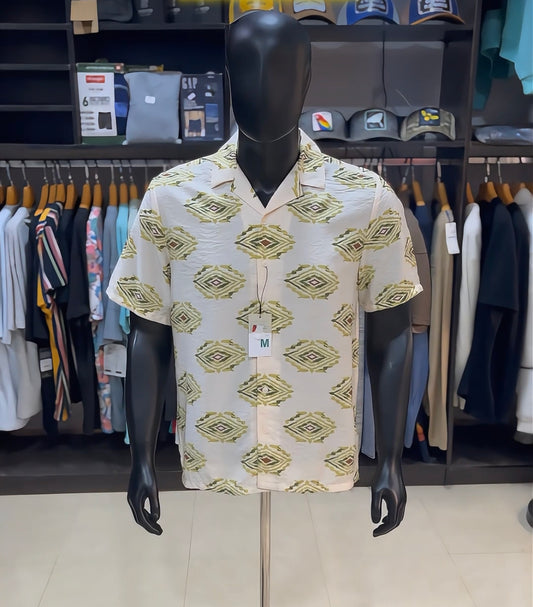 Primark emblem textured revere shirt