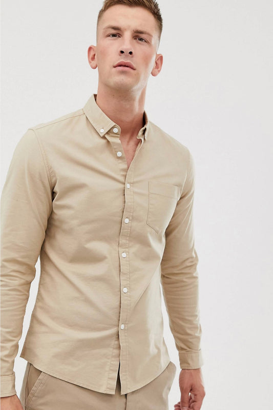 Asos Oxford shirt in sand