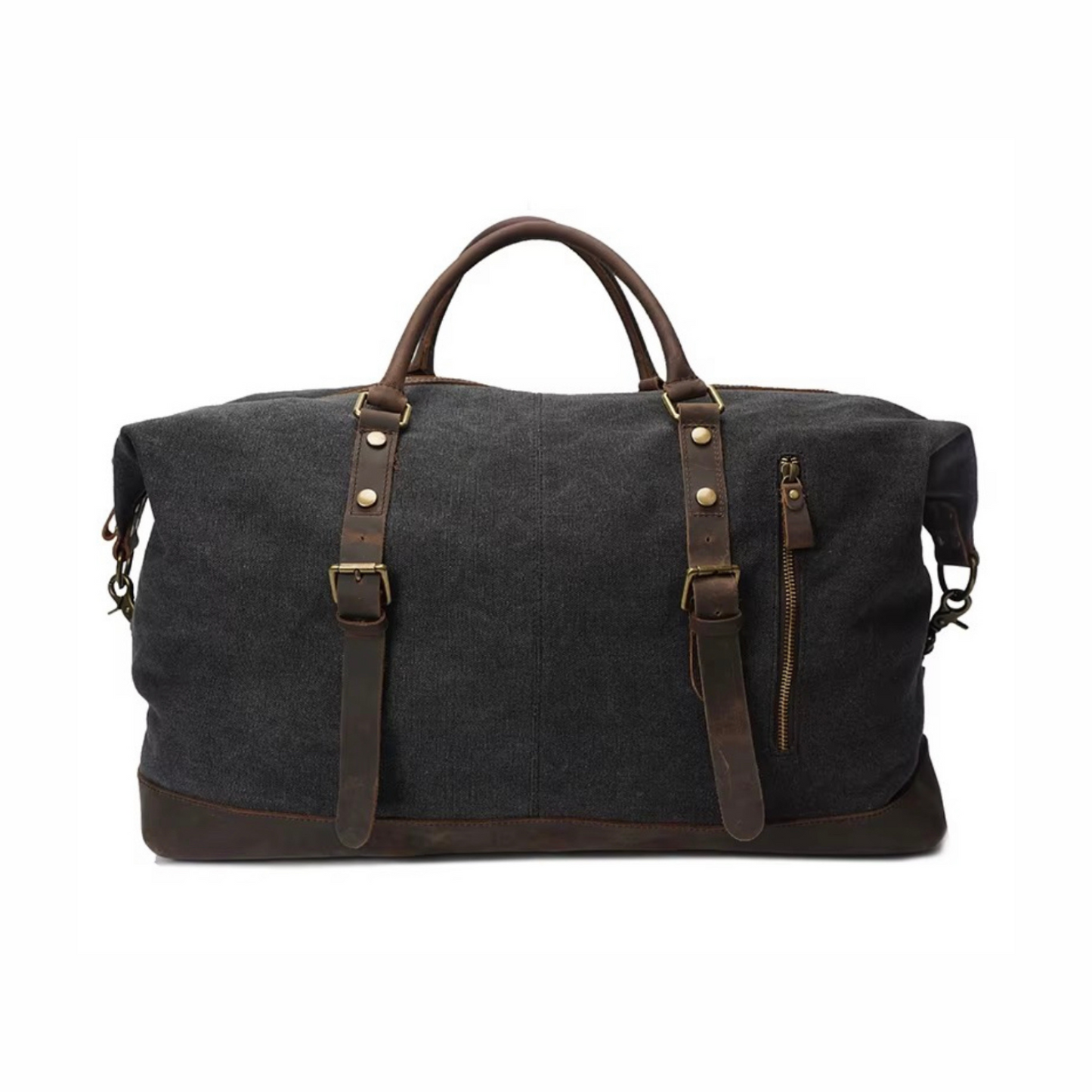 Reclaimed Yard vintage canvas leather jumbo duffel bag