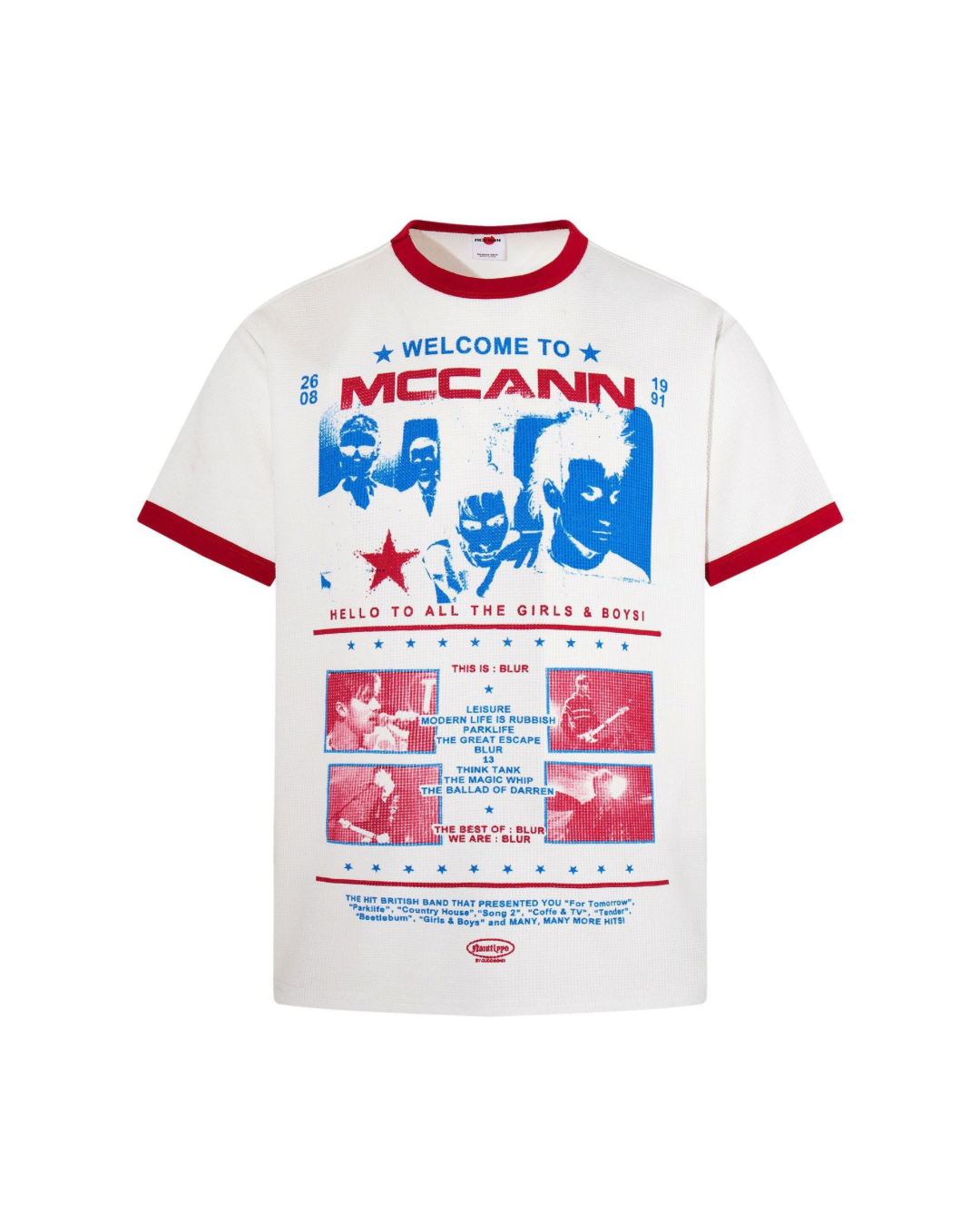 Mccann ringer tee white/ox