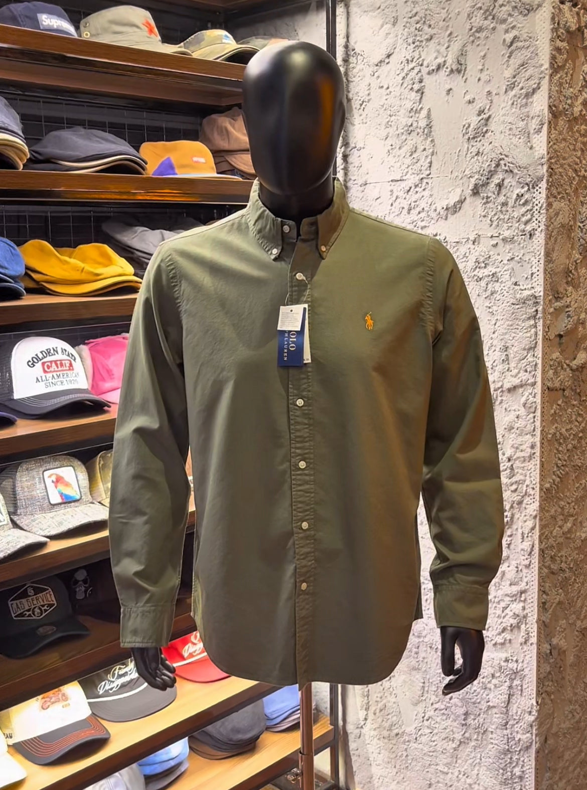 Oxford icon logo long sleeve shirt