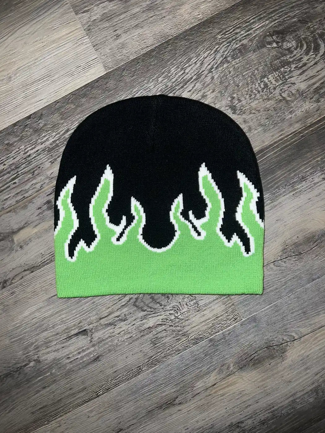 Flame pattern beanie