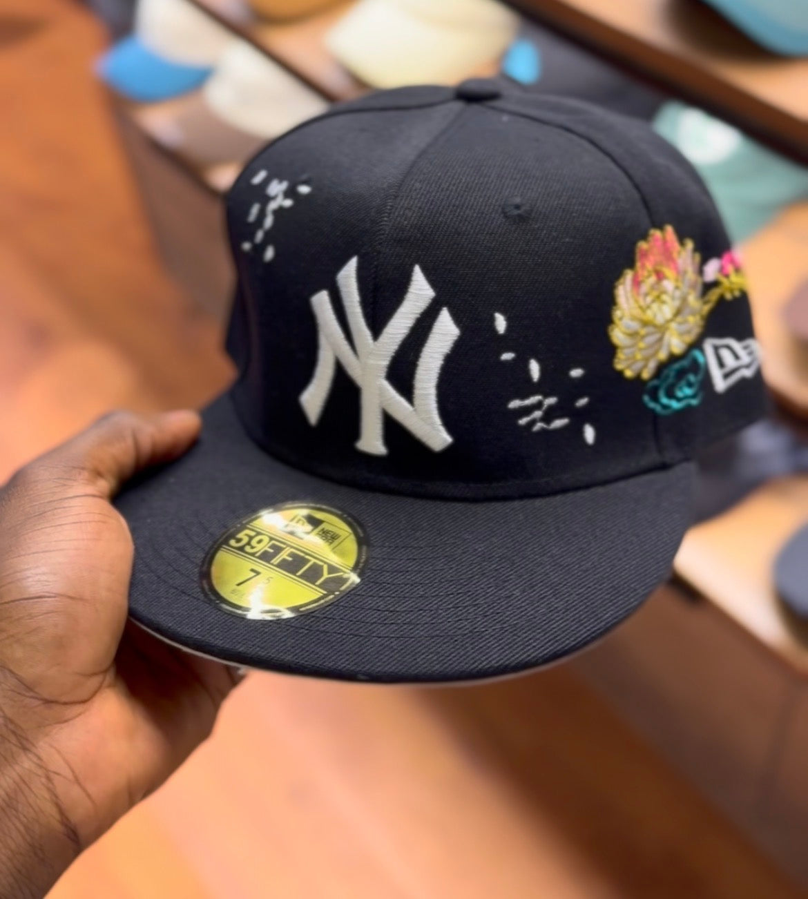 NY multipatch fitted hat