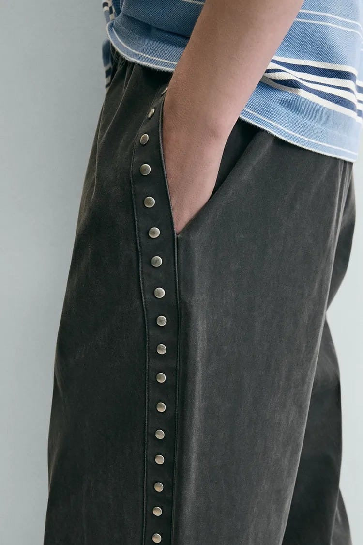 Zara studded relaxed fit pants