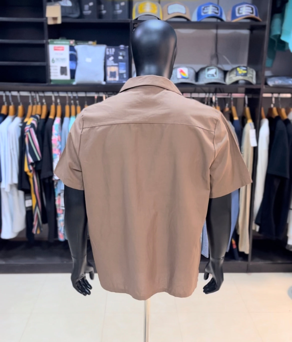 Primark cactus embroidered revere shirt