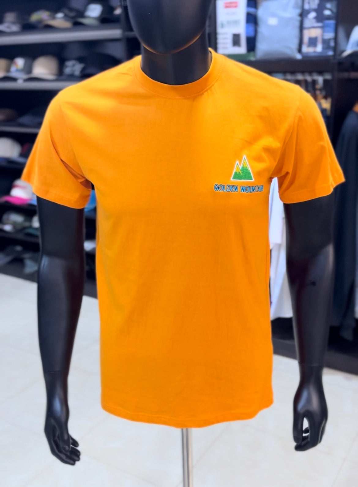 Golden mountain tee