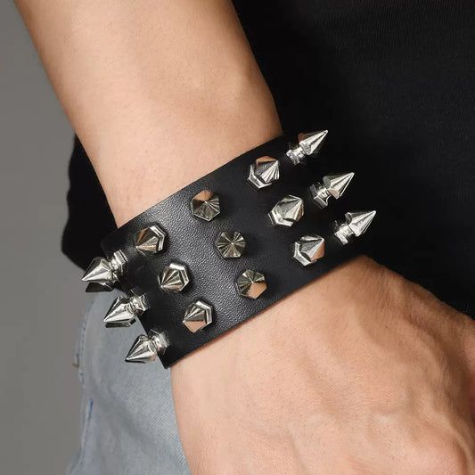 Studded goth bracelet