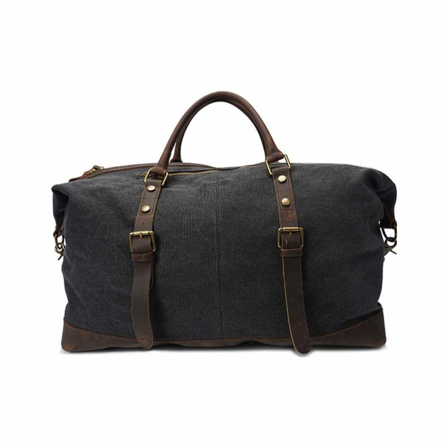 Reclaimed Yard vintage canvas leather jumbo duffel bag