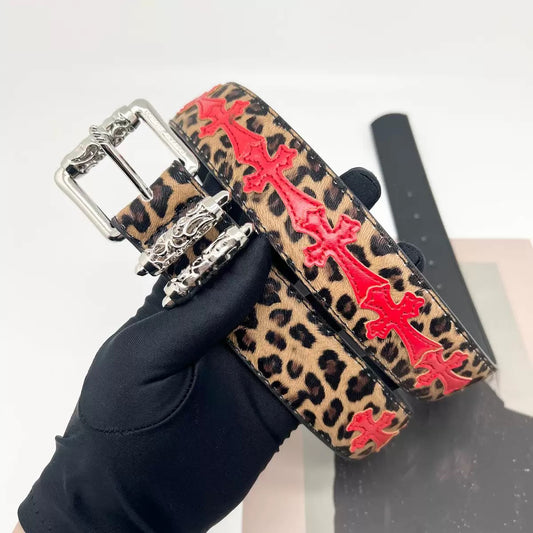 Cheetah print belt