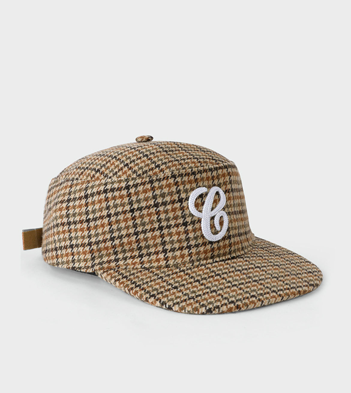 Embroidered flat top hat